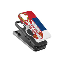 Serbia Flag Pride magnetic tough case for iPhone
