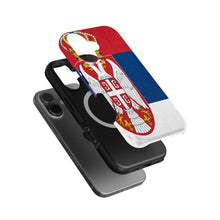 Serbia Flag Pride magnetic tough case for iPhone