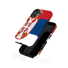 Serbia Flag Pride magnetic tough case for iPhone