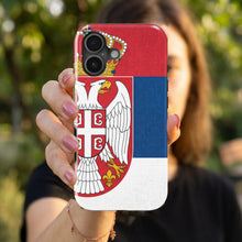 Serbia Flag Pride magnetic tough case for iPhone