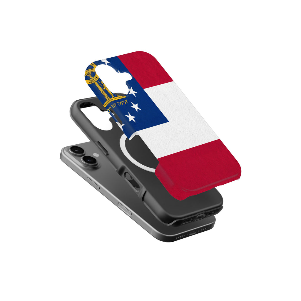 Georgia State Flag magnetic tough case for iPhone