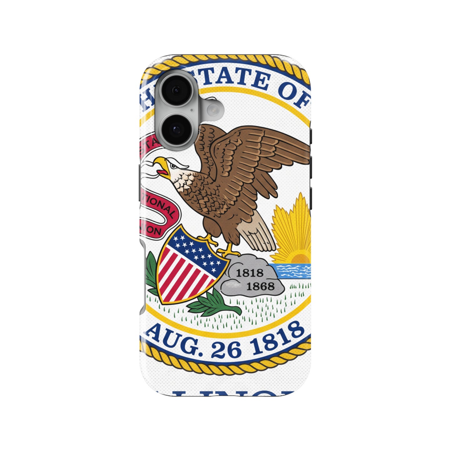 Illinois State Flag magnetic tough case for iPhone