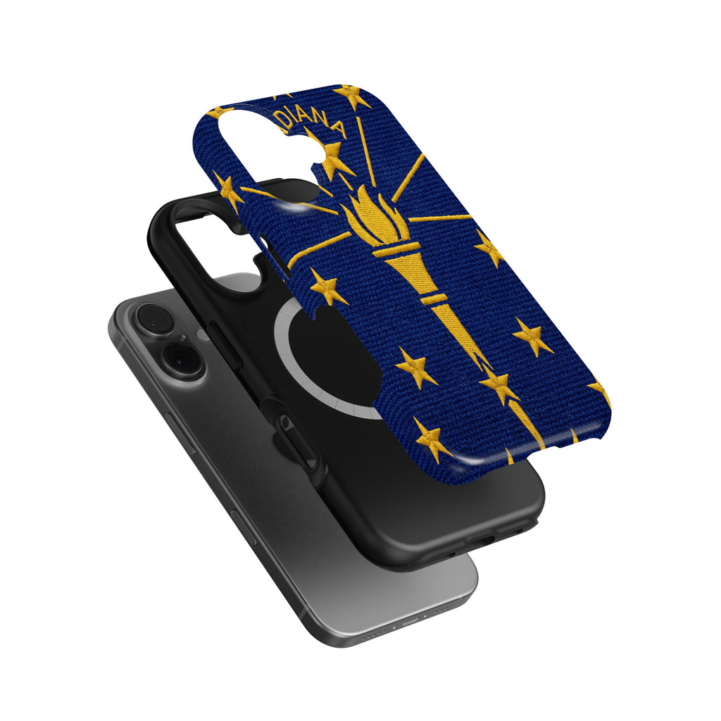 Indiana State Flag magnetic tough case for iPhone