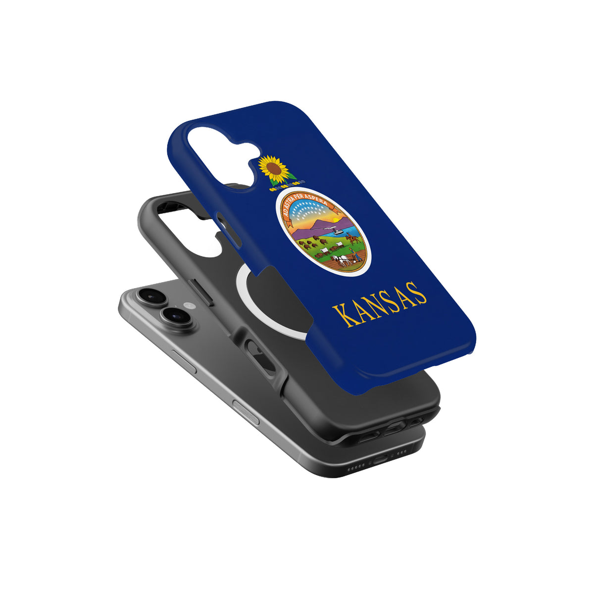 Kansas State Flag magnetic tough case for iPhone