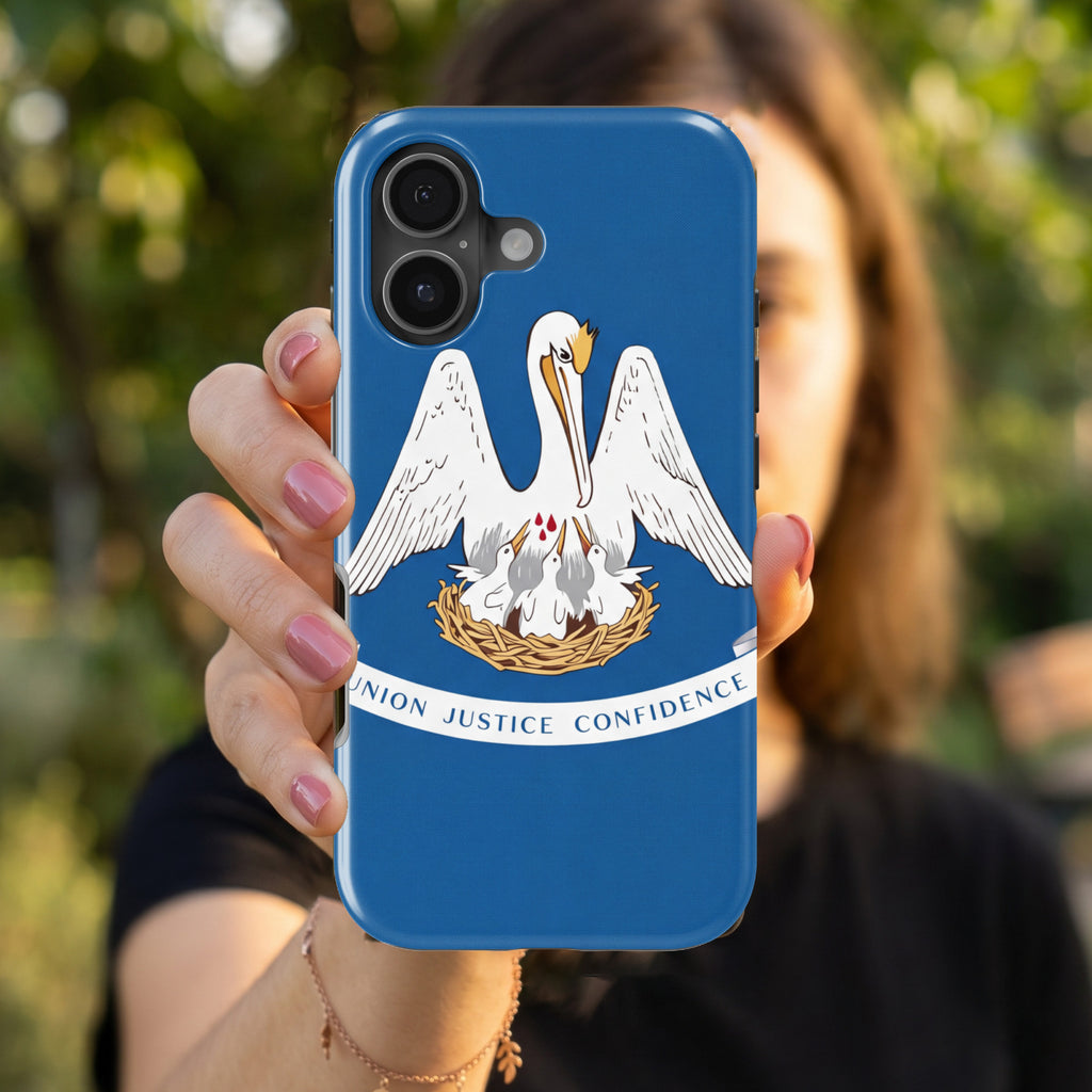 Louisiana State Flag magnetic tough case for iPhone