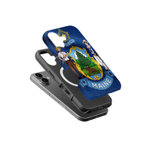 Maine State Flag magnetic tough case for iPhone