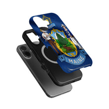 Maine State Flag magnetic tough case for iPhone