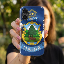 Maine State Flag magnetic tough case for iPhone