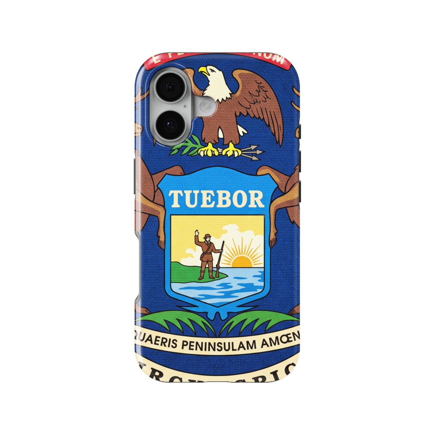 Michigan State Flag magnetic tough case for iPhone