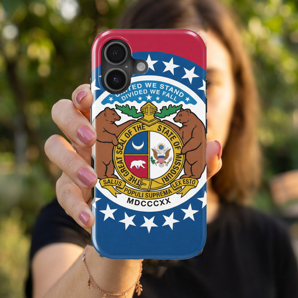 Missouri State Flag magnetic tough case for iPhone