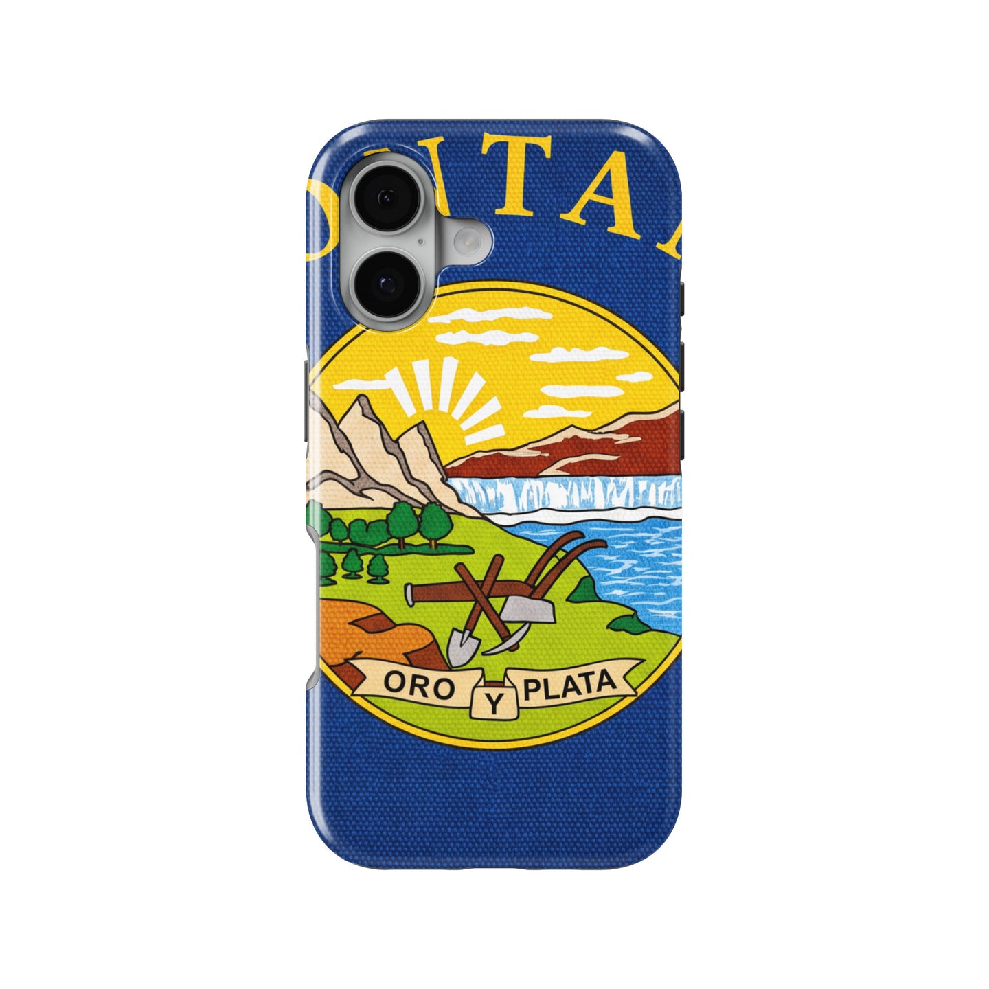 Montana State Flag magnetic tough case for iPhone