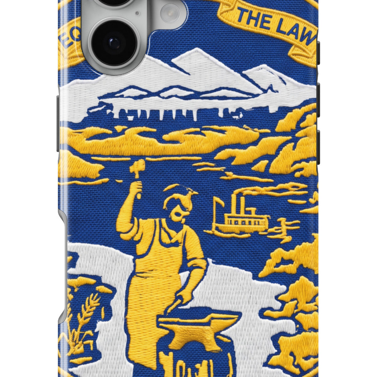 Nebraska State Flag magnetic tough case for iPhone