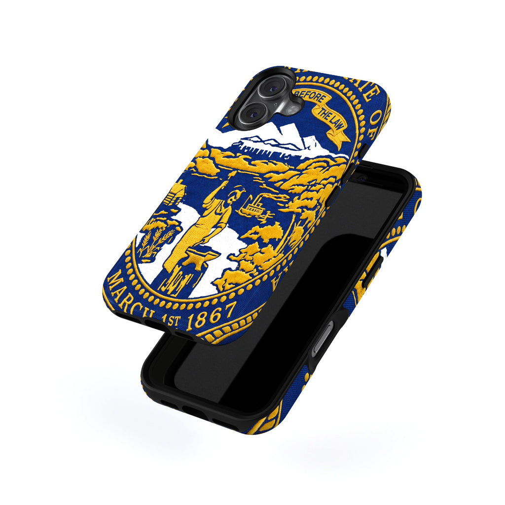 Nebraska State Flag magnetic tough case for iPhone