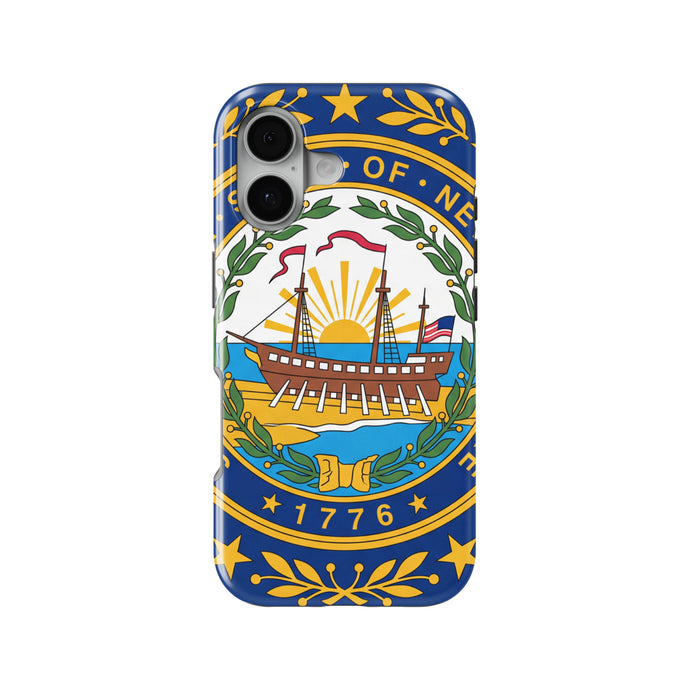 New Hampshire State Flag magnetic tough case for iPhone