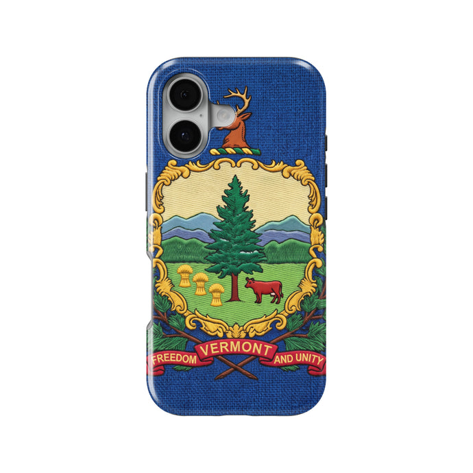 Vermont State Flag magnetic tough case for iPhone