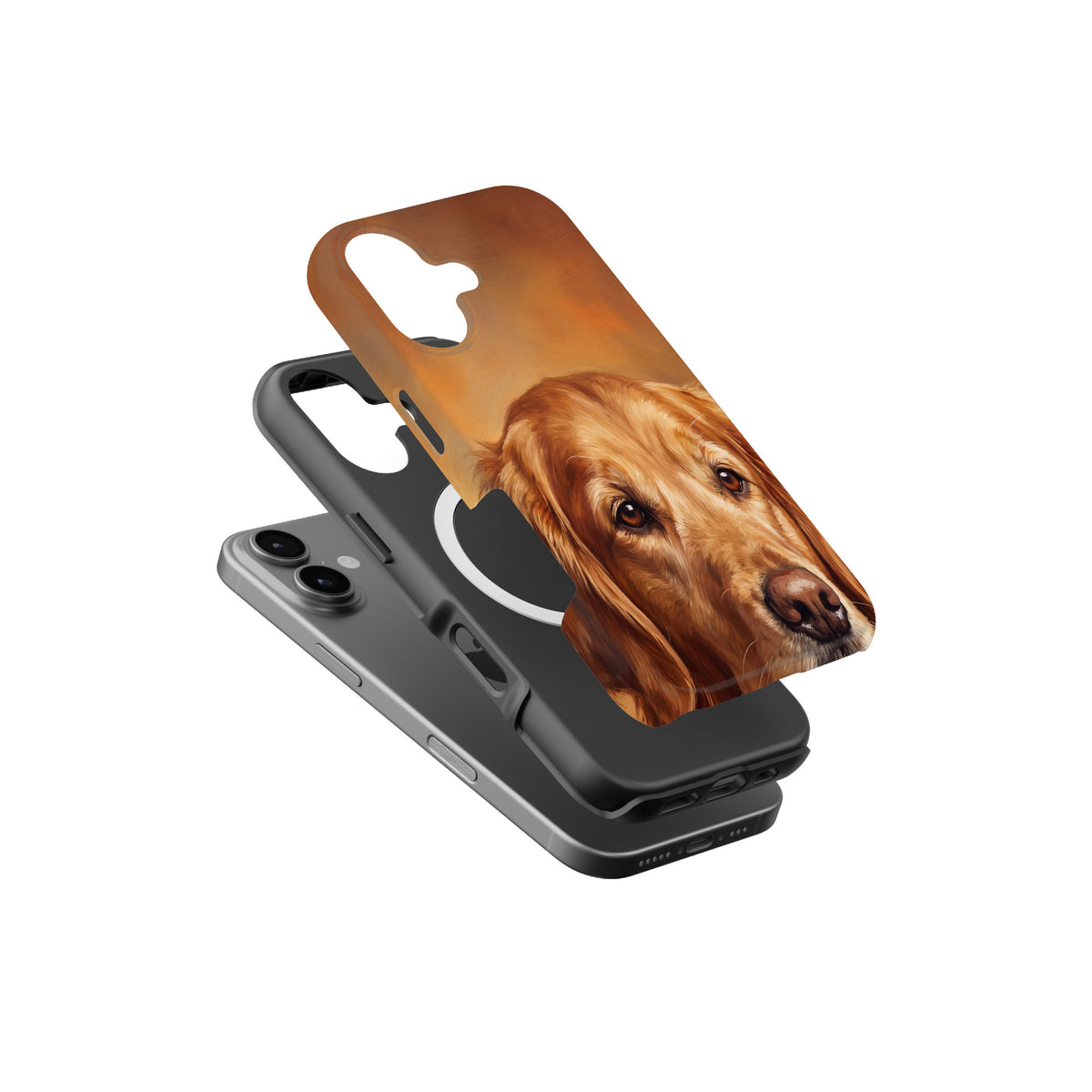 Golden Retriever Portrait magnetic tough case for iPhone