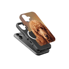 Poodle Portrait magnetic tough case for iPhone