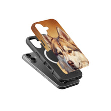 Siberian Husky Portrait magnetic tough case for iPhone