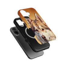 Siberian Husky Portrait magnetic tough case for iPhone