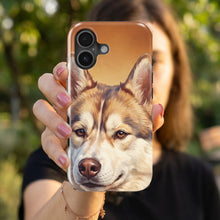 Siberian Husky Portrait magnetic tough case for iPhone