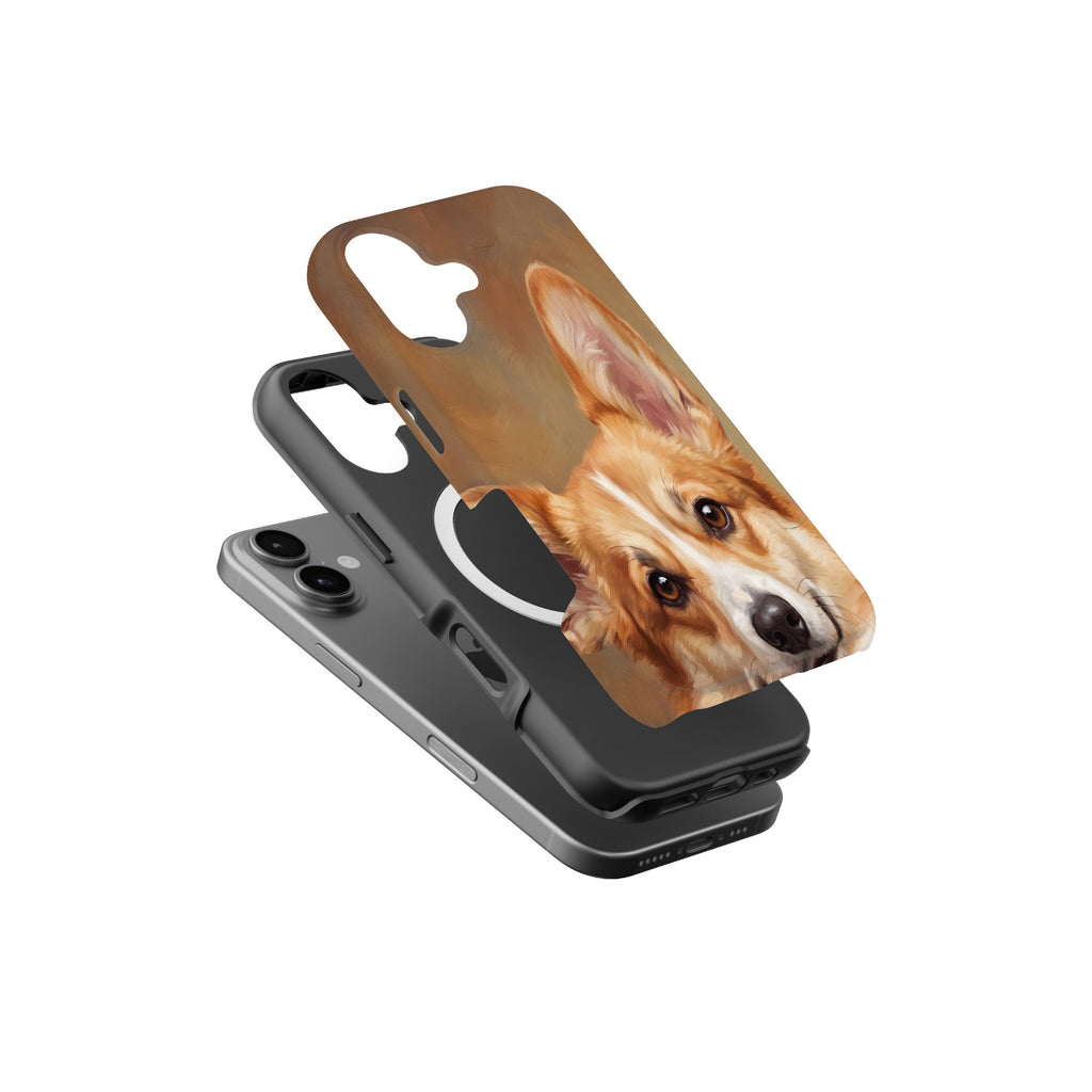 Corgi Portrait magnetic tough case for iPhone