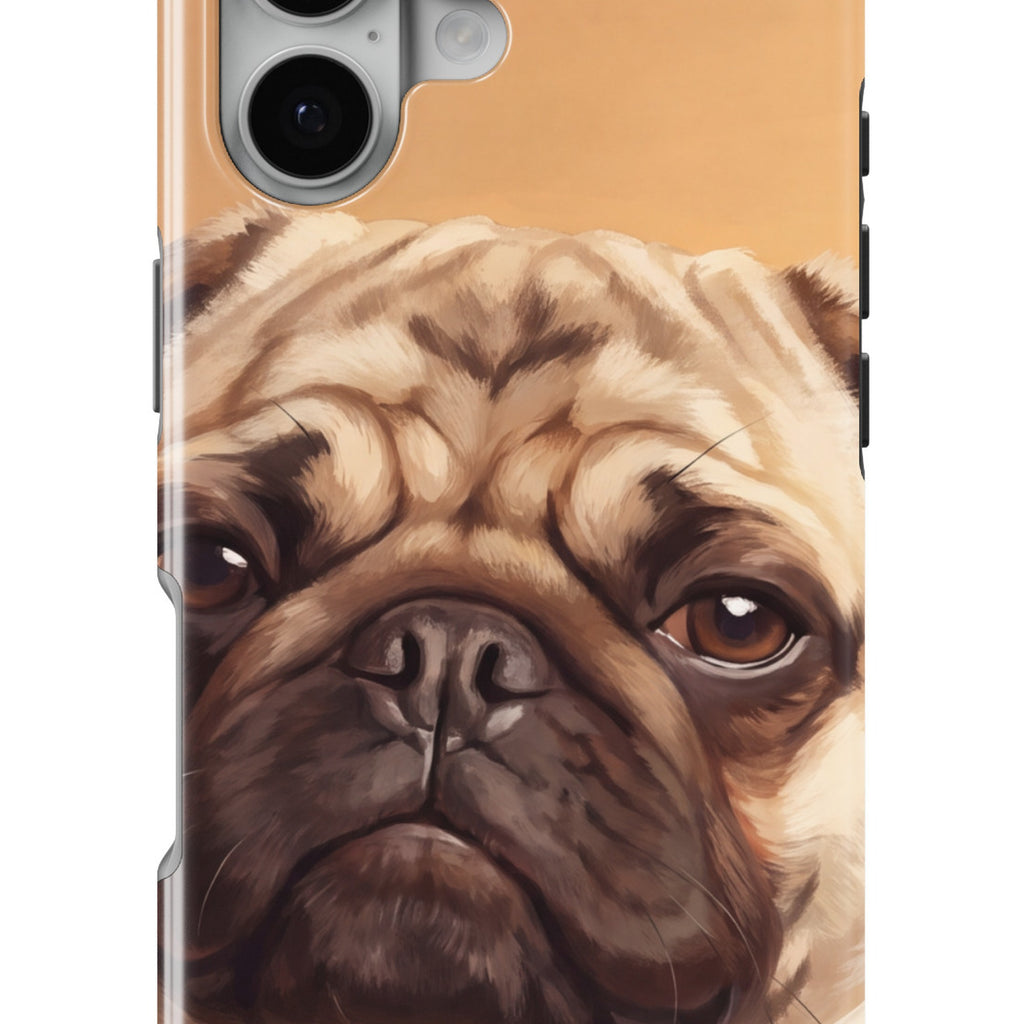 Pug Portrait magnetic tough case for iPhone