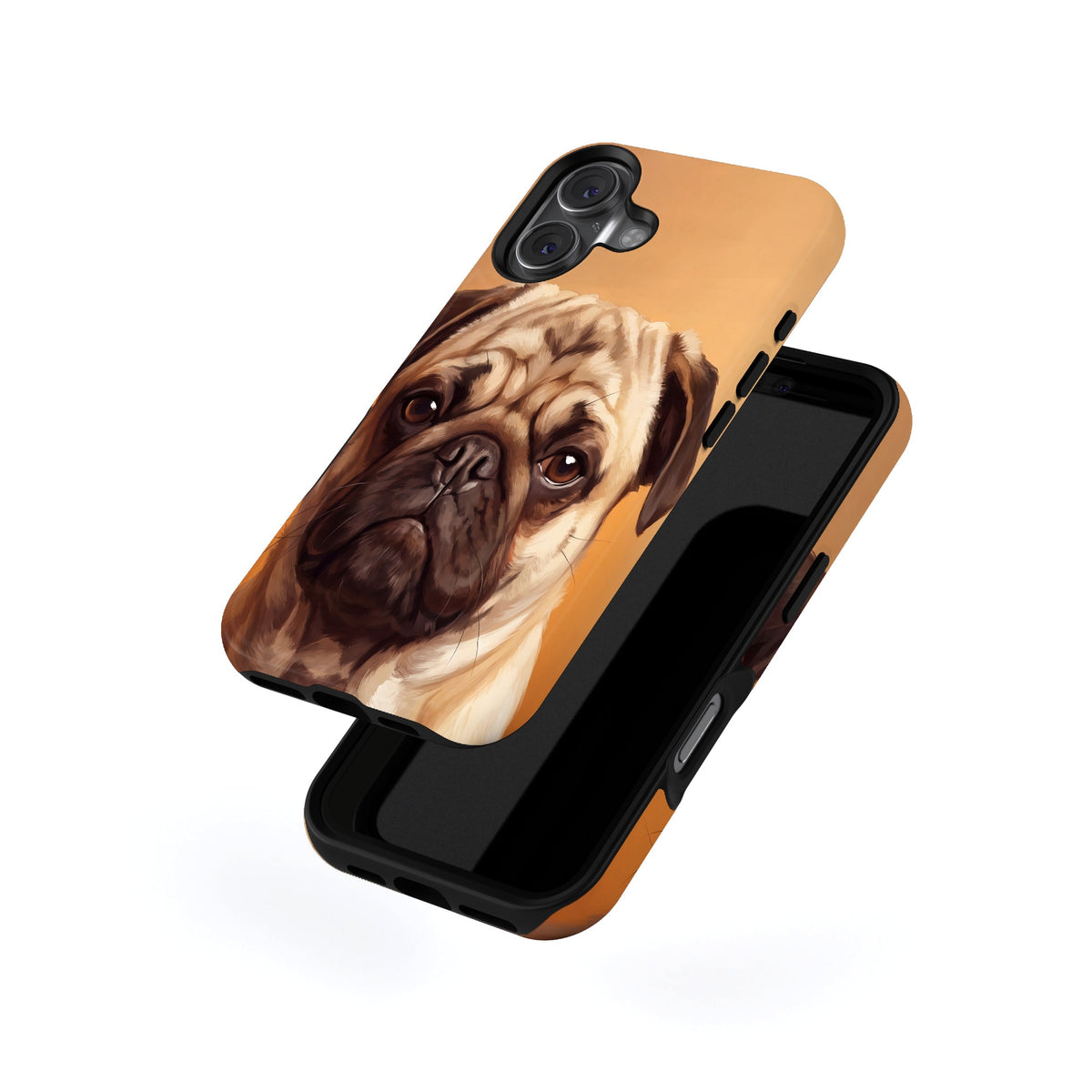 Pug Portrait magnetic tough case for iPhone