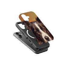 Border Collie Portrait magnetic tough case for iPhone