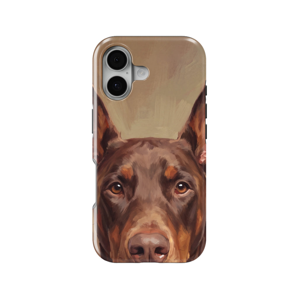 Doberman Portrait magnetic tough case for iPhone