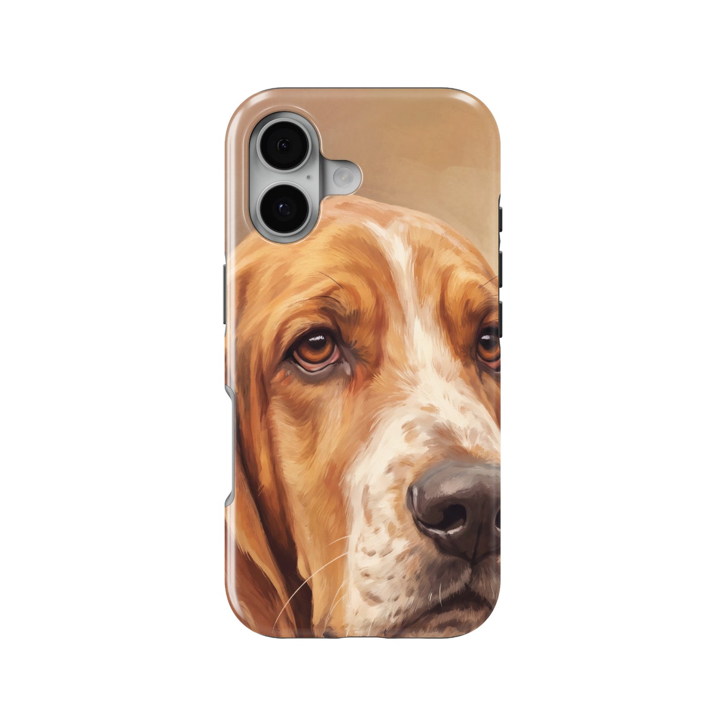 Basset Hound Portrait magnetic tough case for iPhone