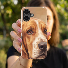Basset Hound Portrait magnetic tough case for iPhone