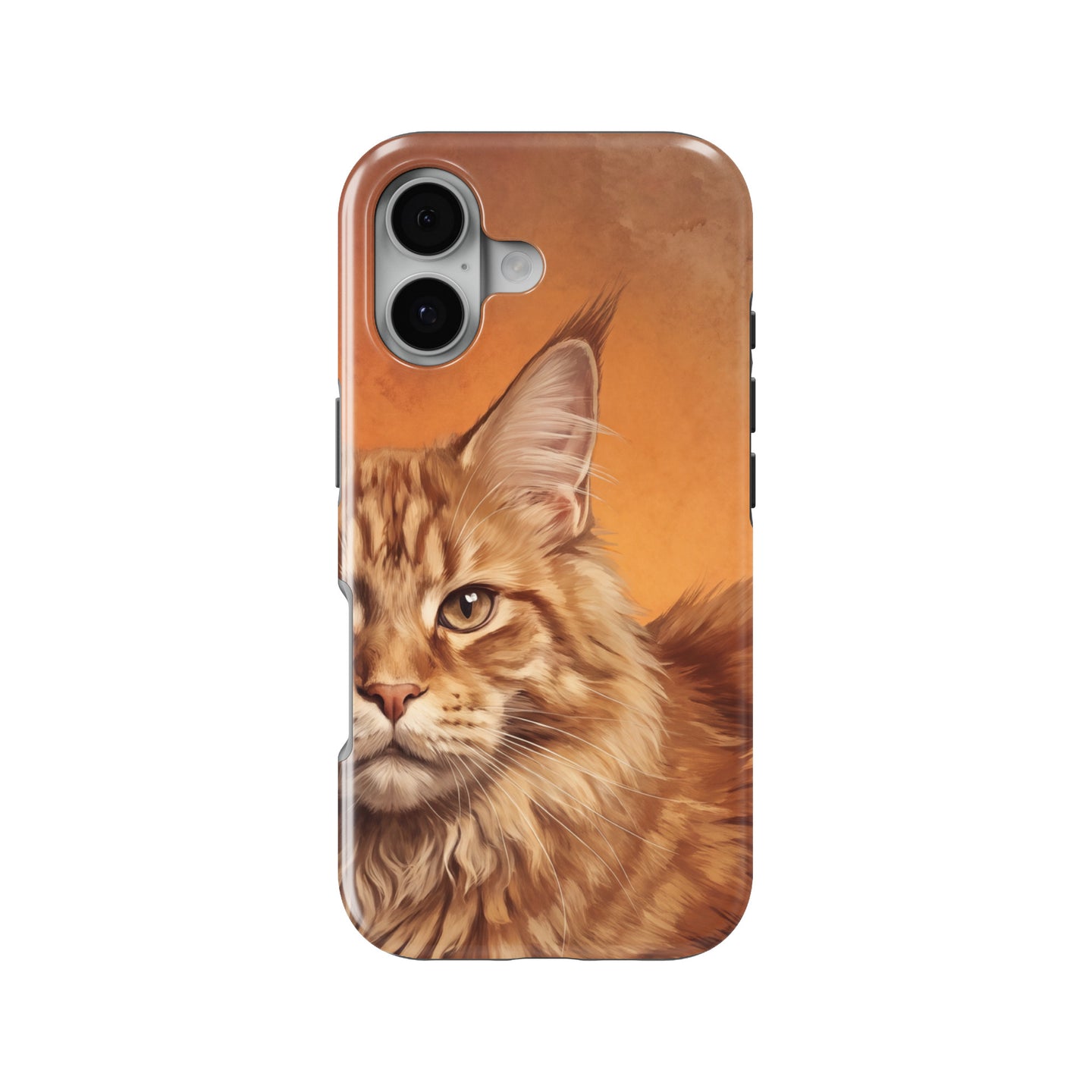 Maine Coon Cat Portrait magnetic tough case for iPhone