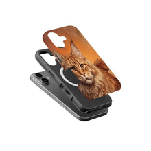 Maine Coon Cat Portrait magnetic tough case for iPhone