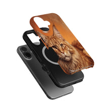 Maine Coon Cat Portrait magnetic tough case for iPhone