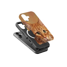 Orange Tabby Cat Portrait magnetic tough case for iPhone