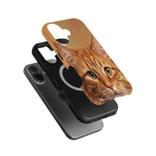 Orange Tabby Cat Portrait magnetic tough case for iPhone