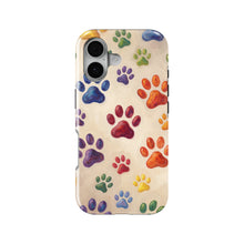 Colorful Paw Prints magnetic tough case for iPhone