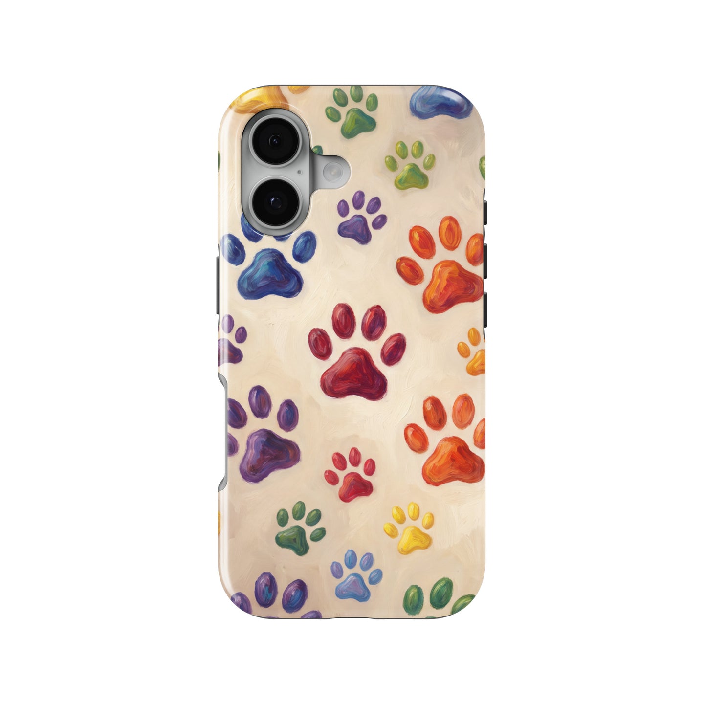 Colorful Paw Prints magnetic tough case for iPhone