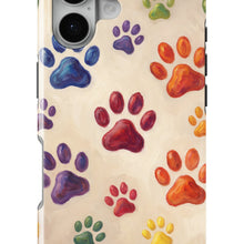 Colorful Paw Prints magnetic tough case for iPhone