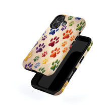 Colorful Paw Prints magnetic tough case for iPhone