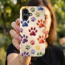 Colorful Paw Prints magnetic tough case for iPhone