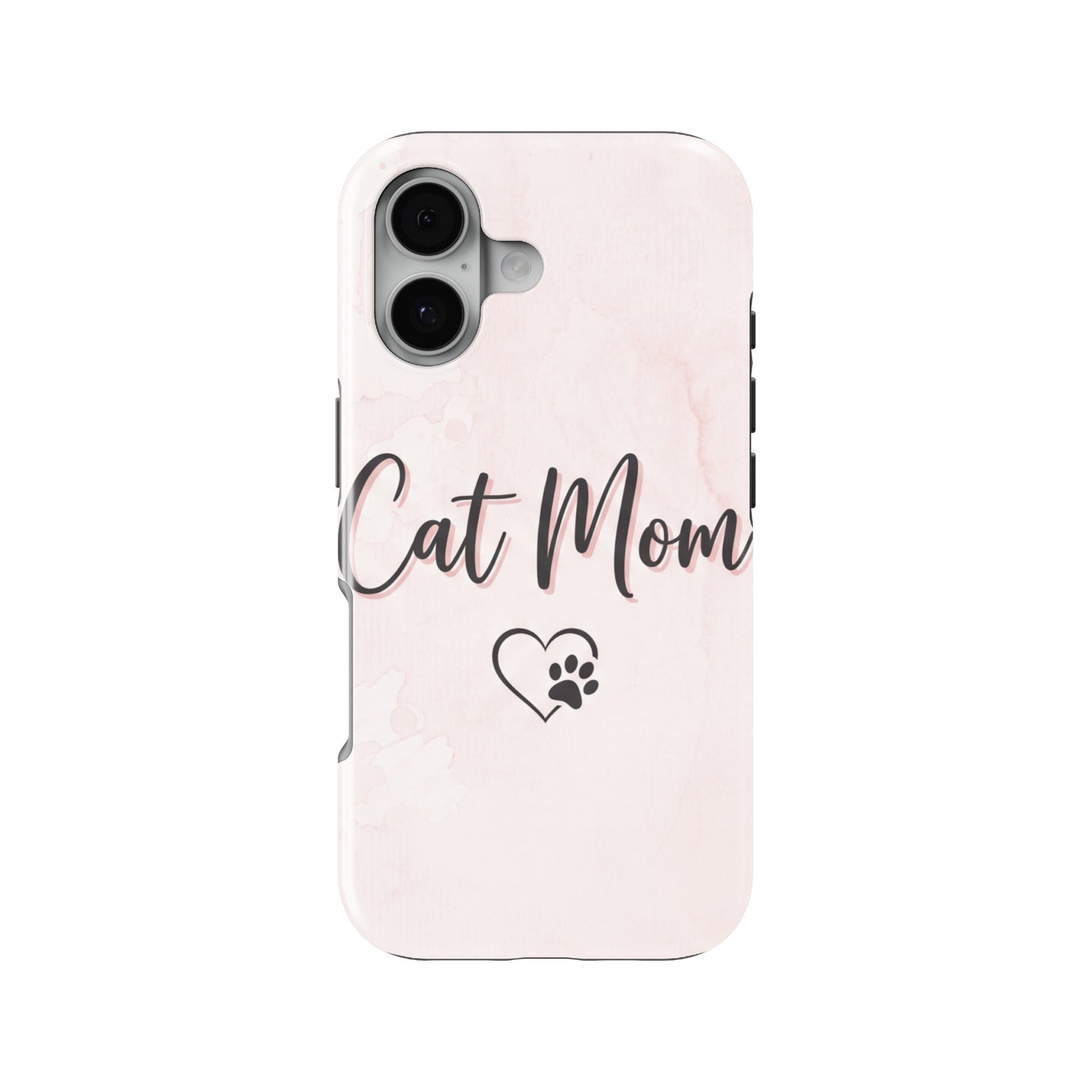 Cat Mom Heart Paw magnetic tough case for iPhone