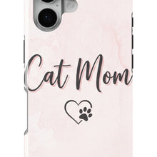 Cat Mom Heart Paw magnetic tough case for iPhone