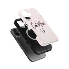 Cat Mom Heart Paw magnetic tough case for iPhone