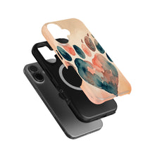 Watercolor Paw Heart magnetic tough case for iPhone