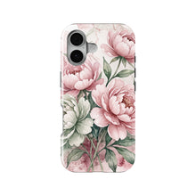 Watercolor Peony Floral magnetic tough case for iPhone
