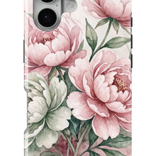 Watercolor Peony Floral magnetic tough case for iPhone