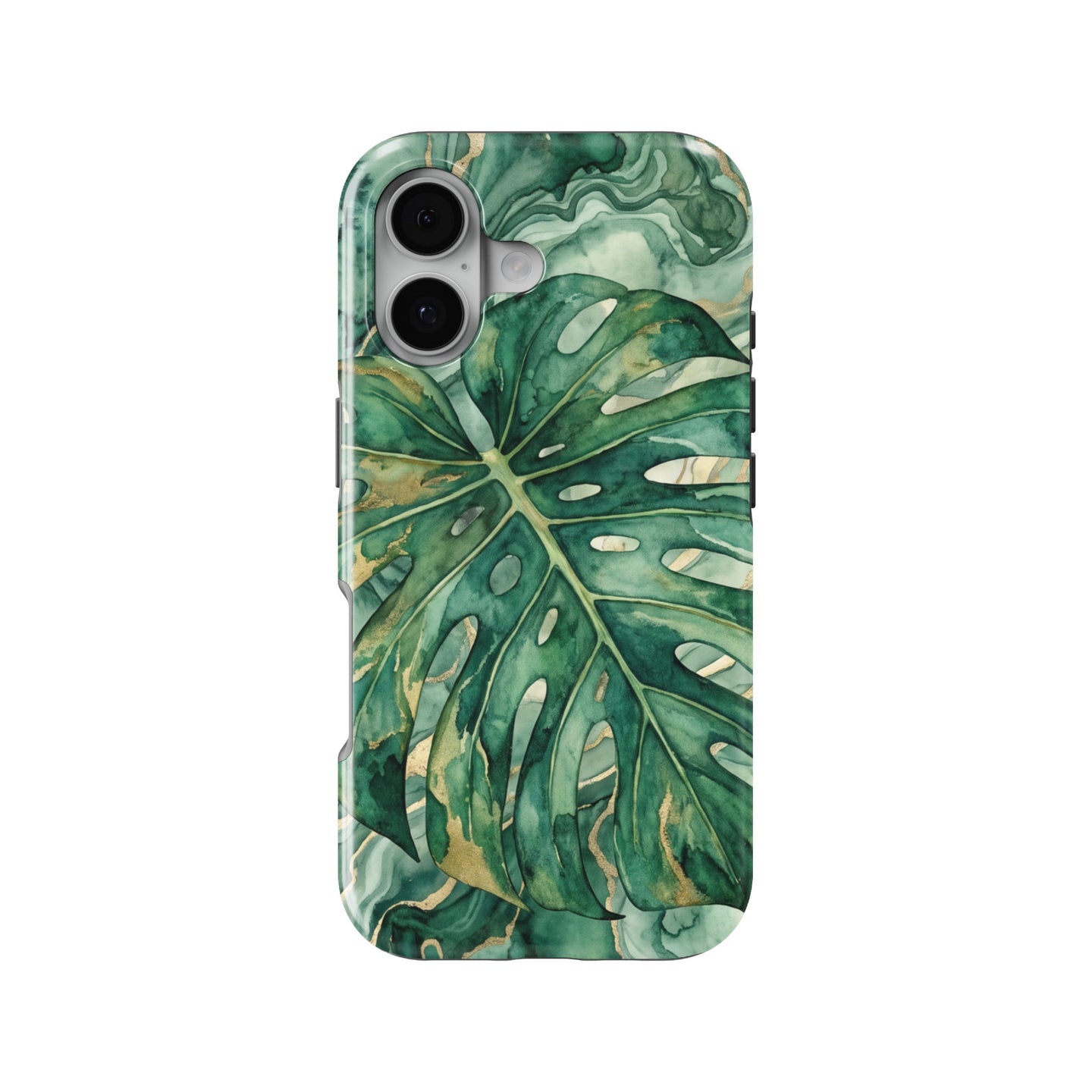 Tropical Monstera magnetic tough case for iPhone