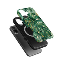 Tropical Monstera magnetic tough case for iPhone