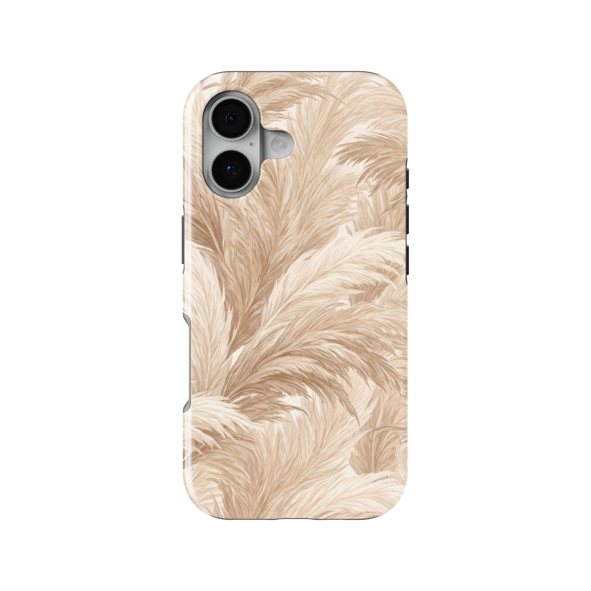 Boho Pampas magnetic tough case for iPhone